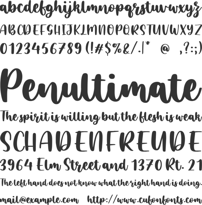 mariogalo font preview