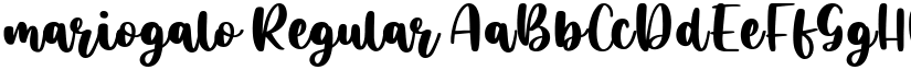 mariogalo Regular font