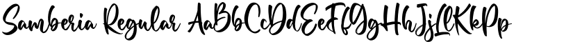 Samberia Regular font