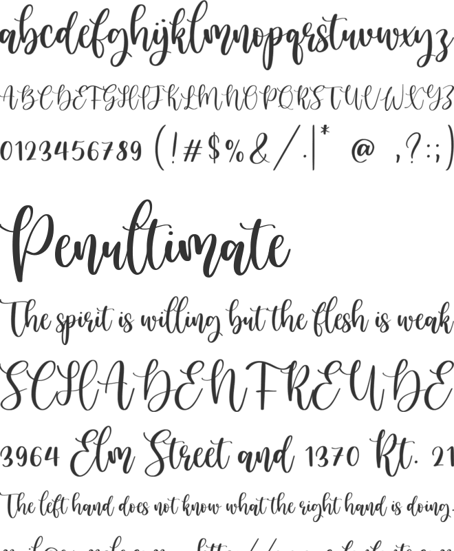 Lambodia font preview