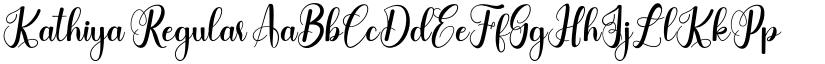 Kathiya Regular font