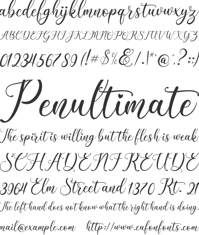 Beauty Gadish font preview