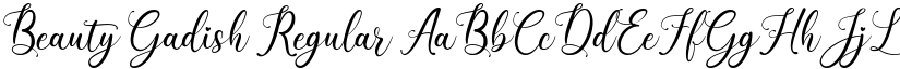 Beauty Gadish Regular font