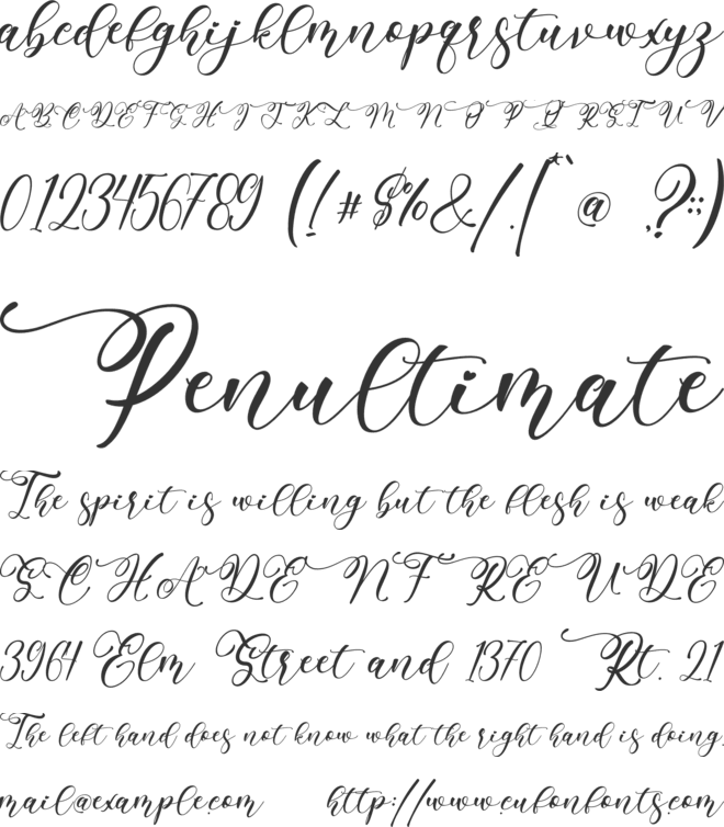 Marthiya font preview