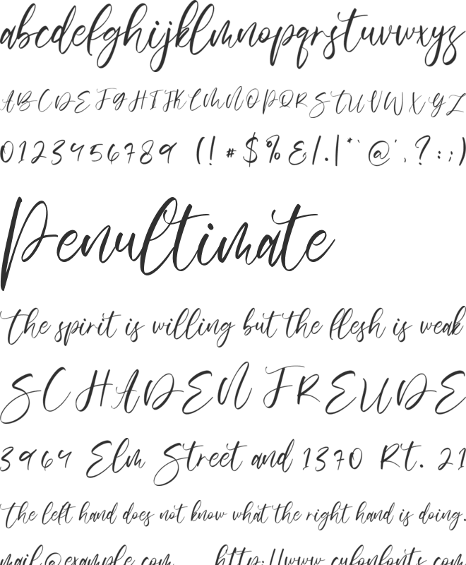 Senopathi Free Personal Use font preview