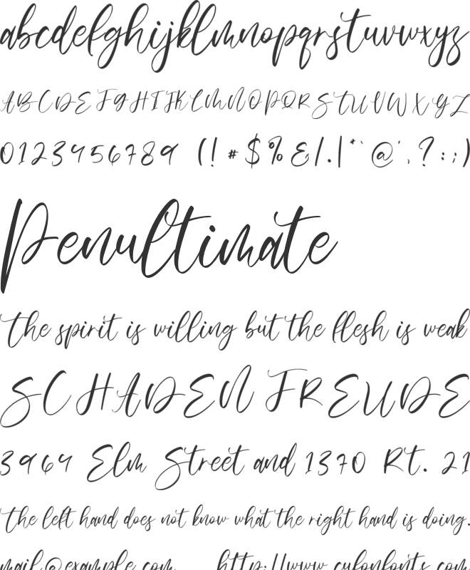 Senopathi Free Personal Use font preview