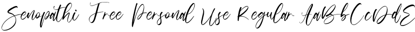 Senopathi Free Personal Use Regular font
