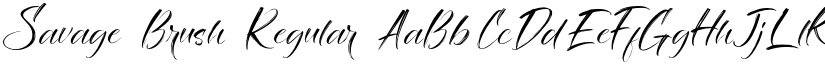 Savage Brush Regular font