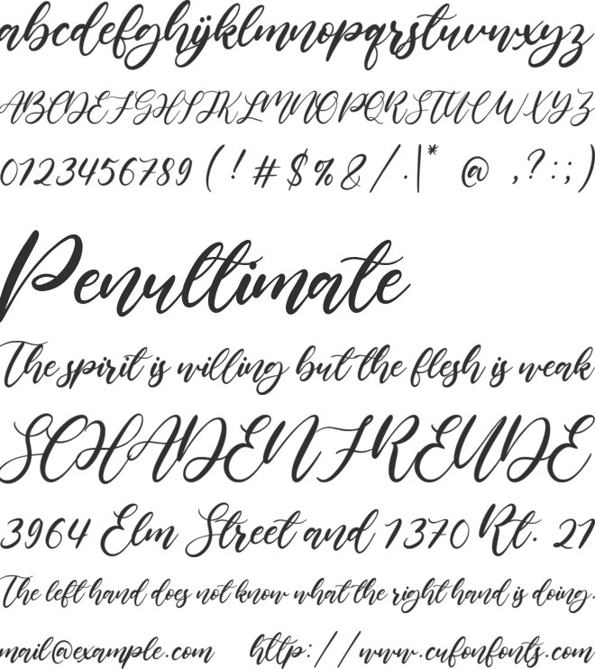 Lilybud font preview