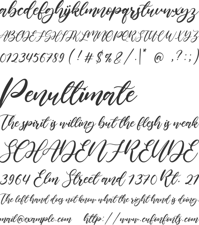 Lilybud font preview