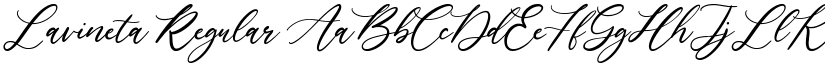 Lavineta Regular font