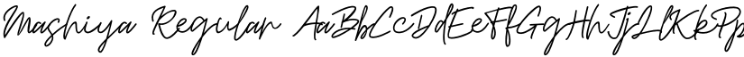 Mashiya font download