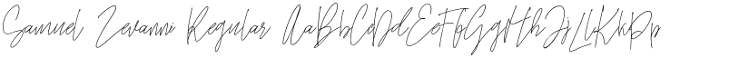 Samuel Zevanni Regular font