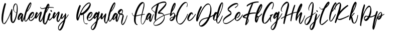 Walentiny Regular font