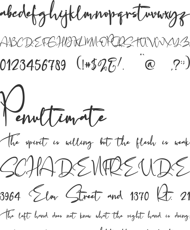 summer miracle font preview