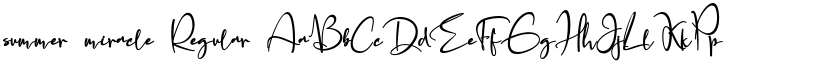 summer miracle Regular font