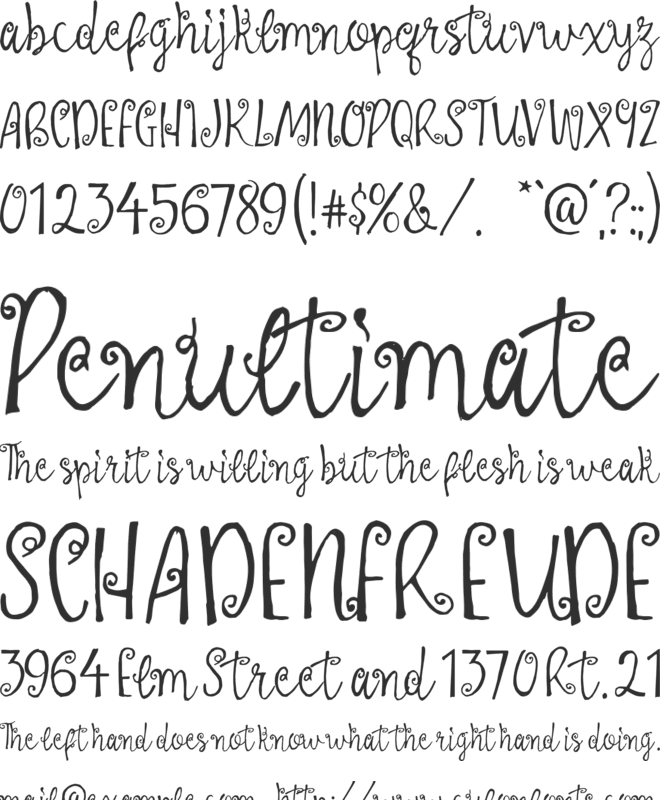 LaProvence font preview