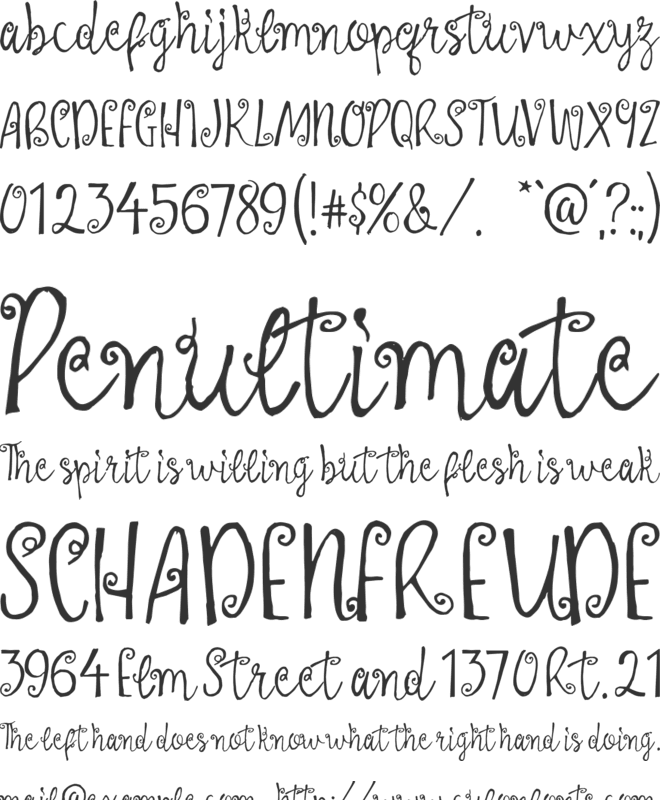 LaProvence font preview