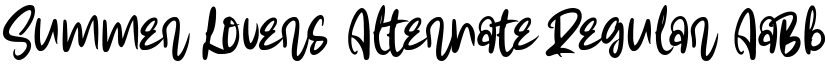 Summer Lovers Alternate Regular font