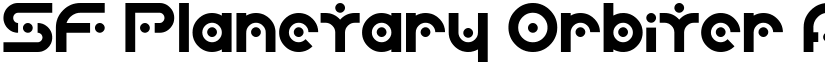 SF Planetary Orbiter font download