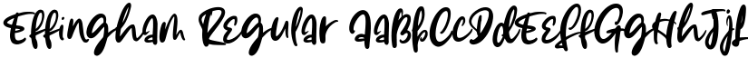 Effingham Regular font