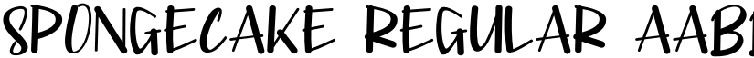 SPONGECAKE Regular font