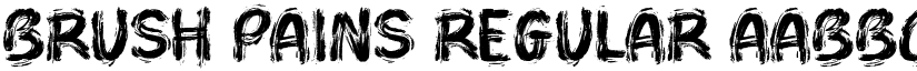 Brush Pains Regular font