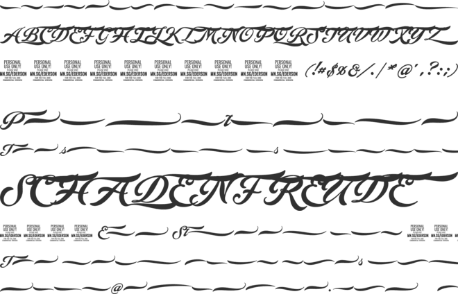 Ederson Deco PERSONAL USE ONLY font preview