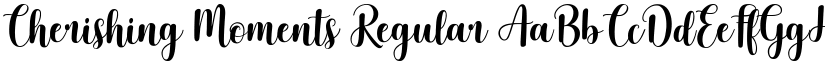 Cherishing Moments Regular font