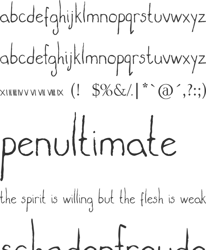 lights out font preview