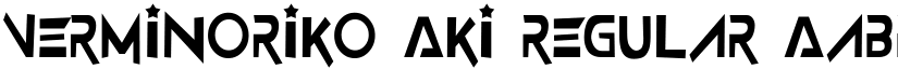 Verminoriko Aki Regular font