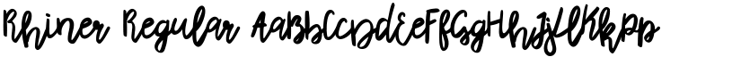 Rhiner Regular font