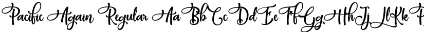 Pacific Again Regular font