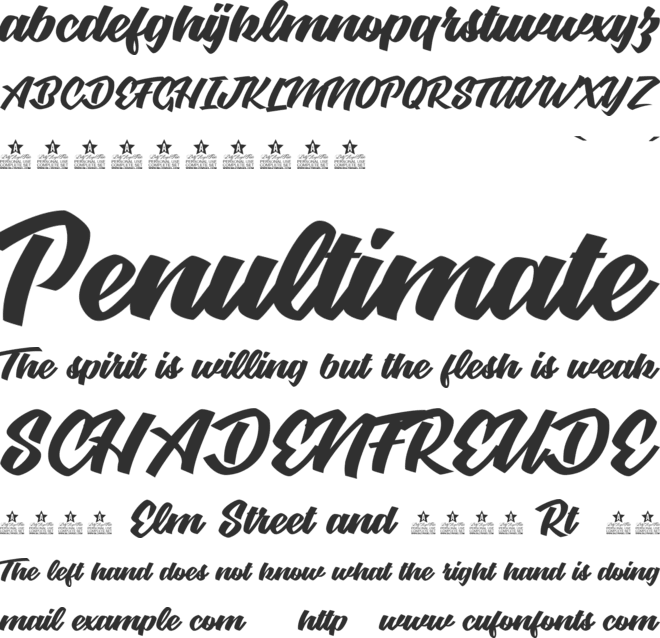 Graceland Personal Use font preview