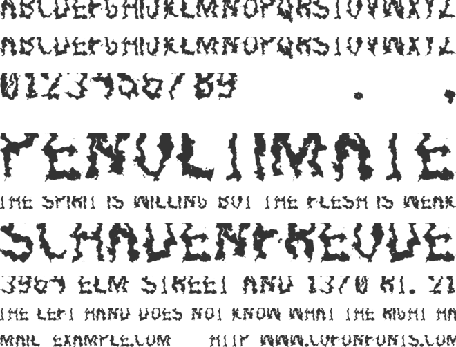 Petroleum St font preview