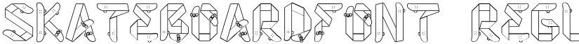Skateboardfont Regular font