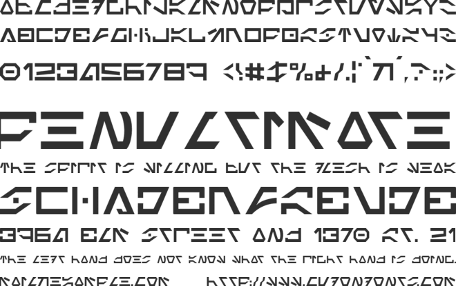 Imperial Code font preview