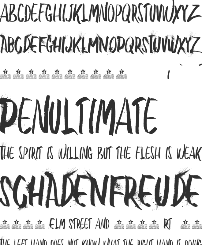 BLOW ME PERSONAL USE font preview