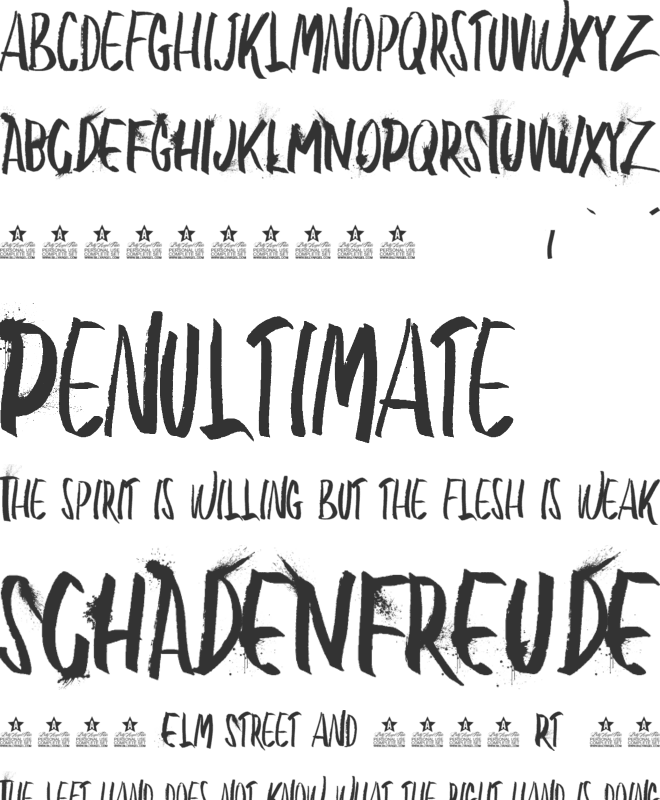 BLOW ME PERSONAL USE font preview