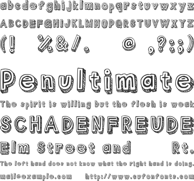 Outlyne font preview