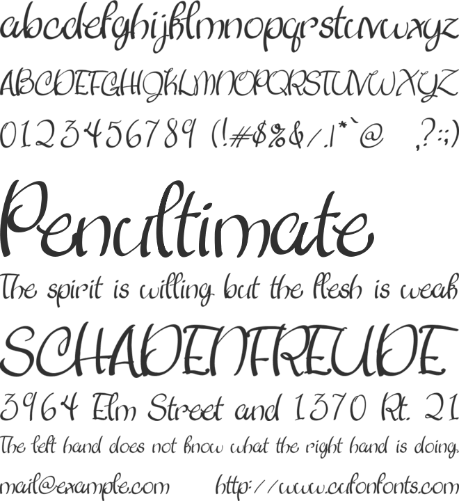 Pink Tulips 2 font preview