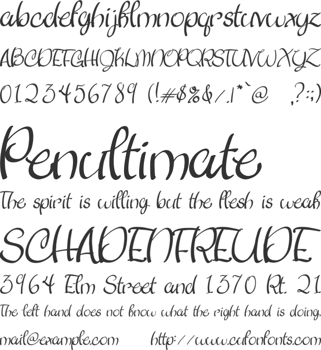 Pink Tulips 2 font preview