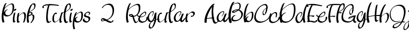 Pink Tulips 2 Regular font