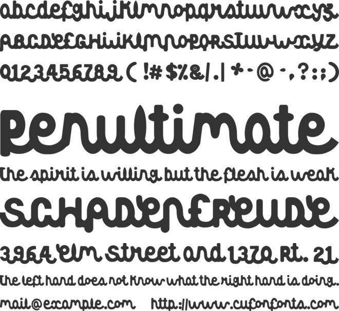 Albertine font preview