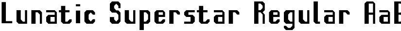 Lunatic Superstar Regular font