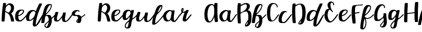 Redbus Regular font