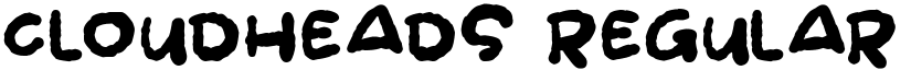 Cloudheads Regular font