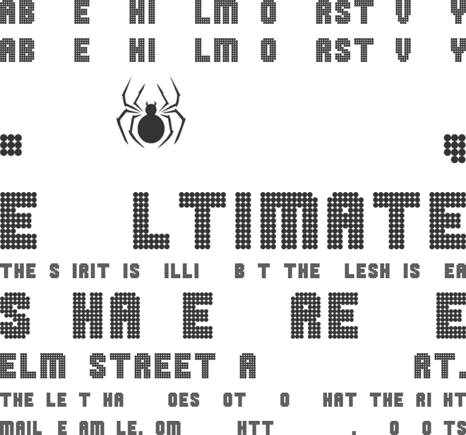 I HAVE LOST MY MARBLES font preview