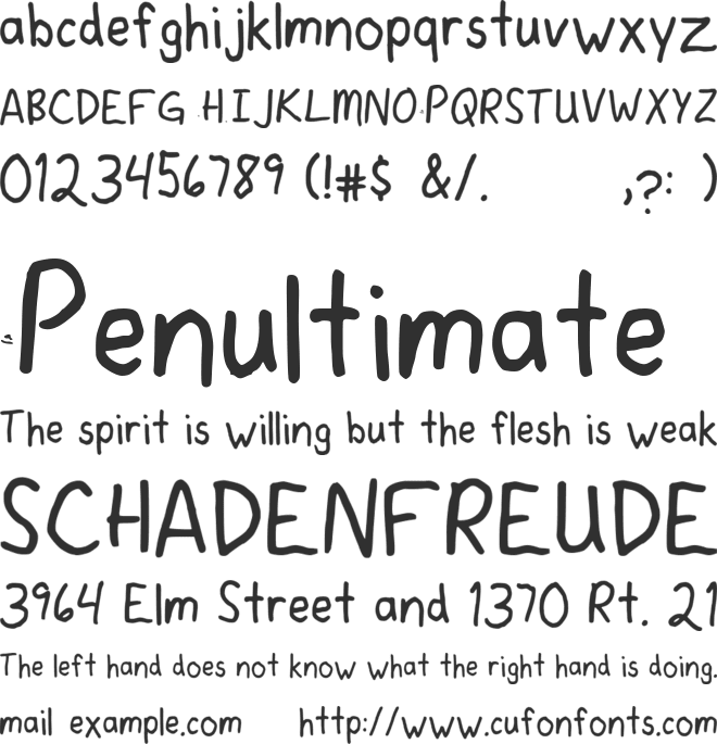 Rostext font preview
