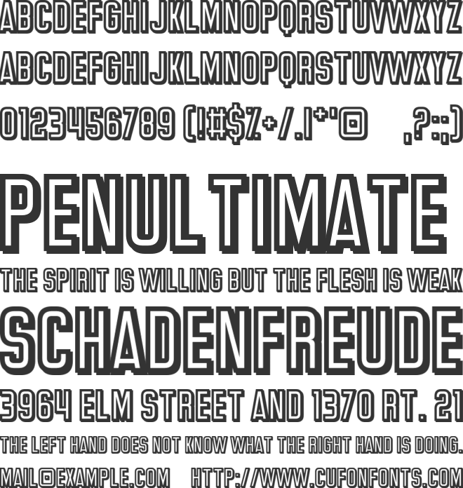 Great Attraction font preview